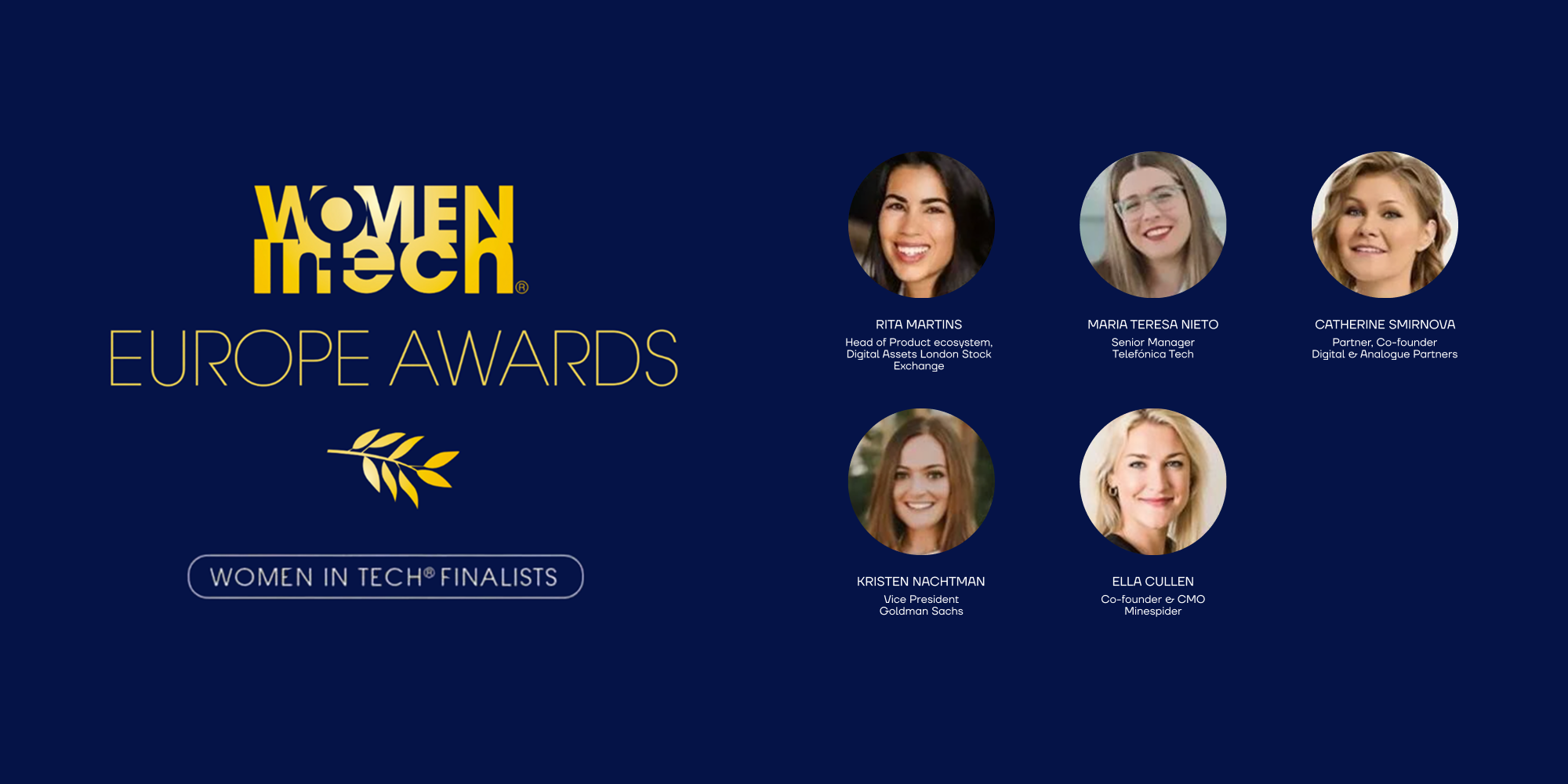 IOGINALITY Co-founder Catherine Smirnova Recognised at Women in Tech® Europe Awards